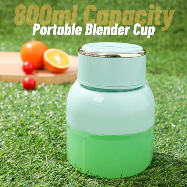 Tragbarer Mixer, 800 Ml USB-wiederaufladbarer Mixer in Persönlicher Grösse mit Strohhalm, Kleiner Fr