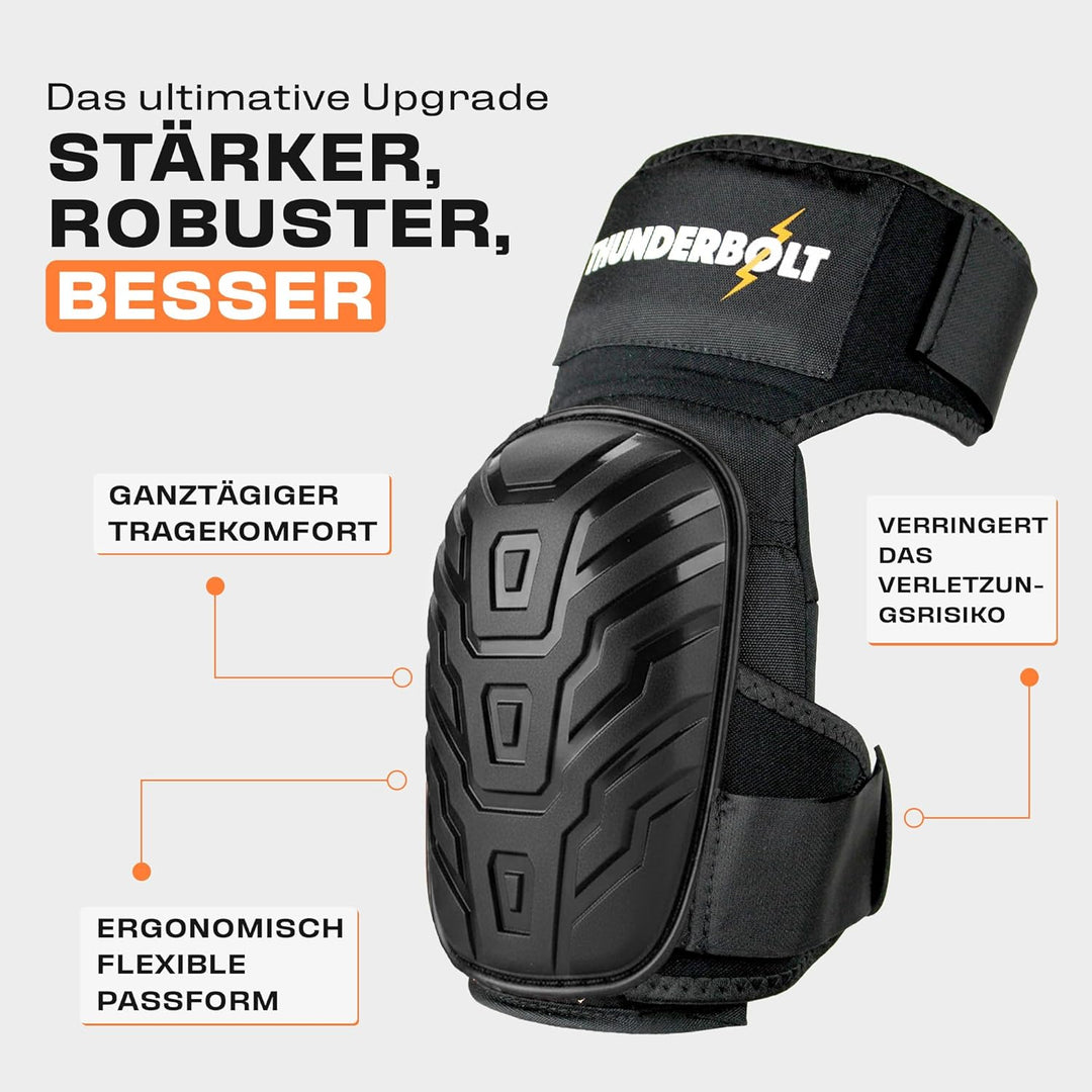 Thunderbolt® Knieschoner Professioneller Knieschützer mit komfortablem Gelkissen Knieschoner Fliesen
