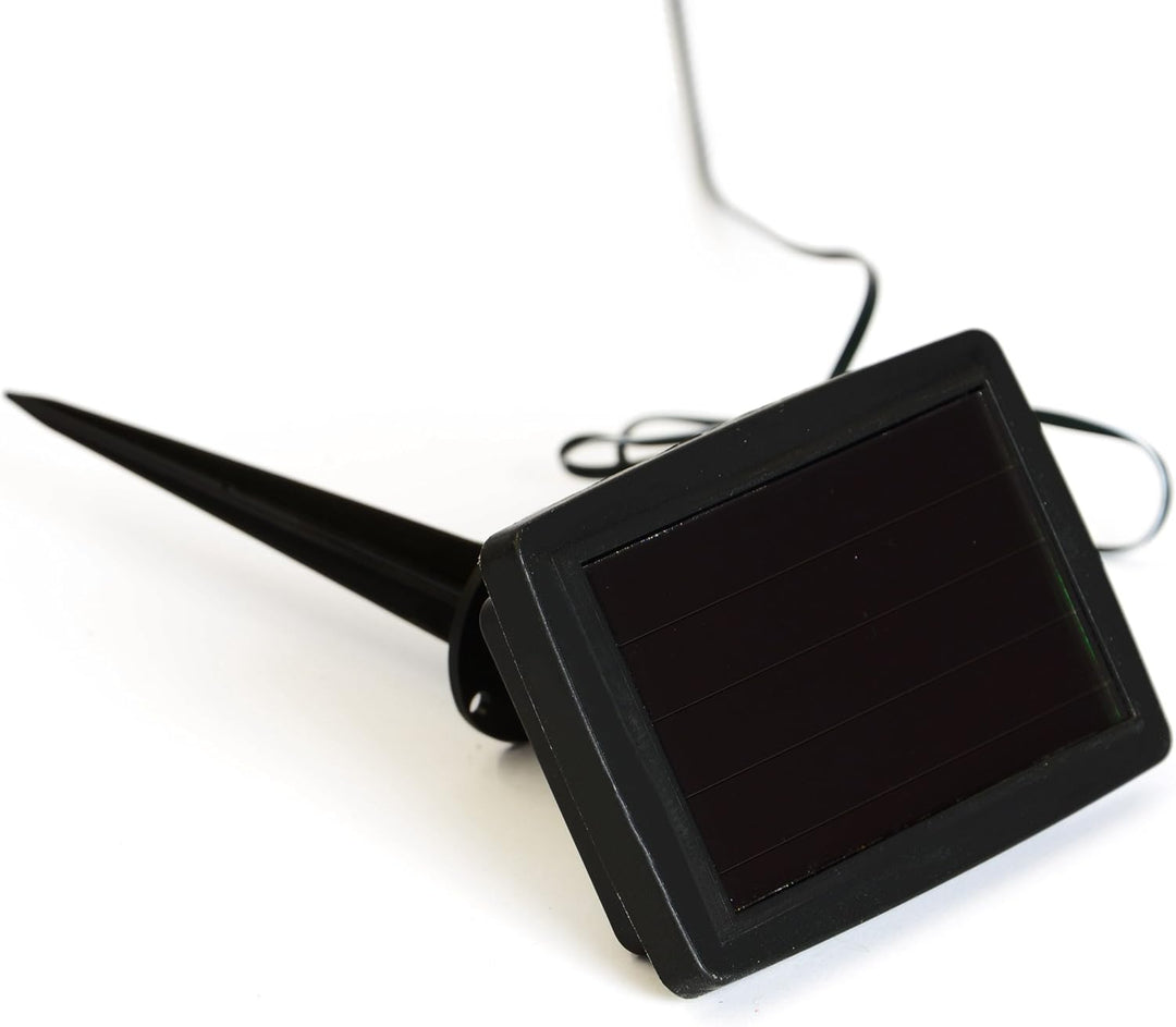 3er Set Solar Blumentopf Pflanzkübel mit 3 LED – 19 x 17 cm – Kunststoff weiss – mit Akku Wasserabla