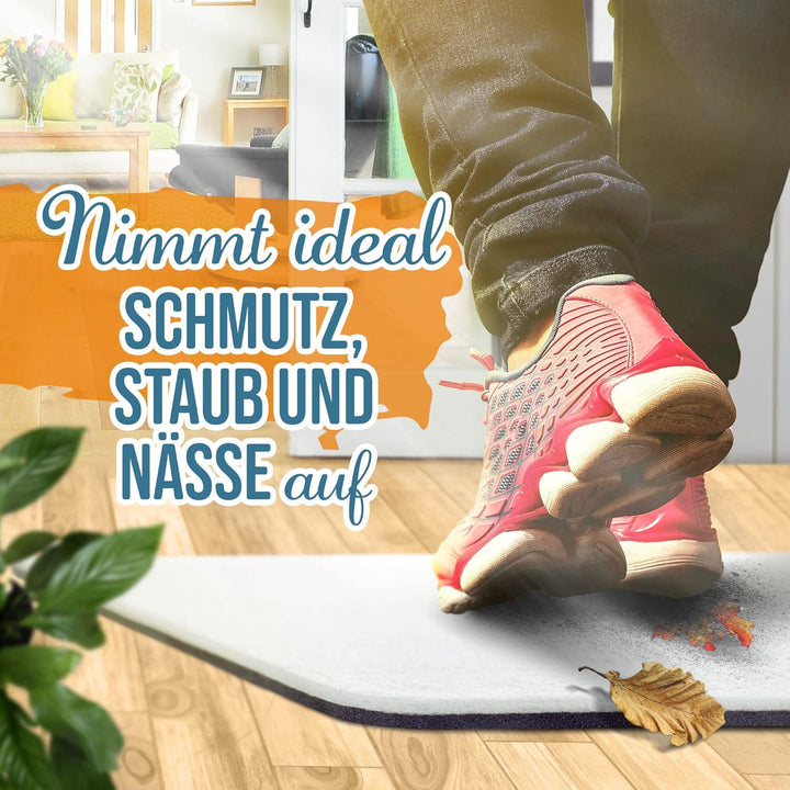 PR Print Royal Fussmatte mit Spruch - Handy, Schlüssel, Geld, Herd aus - Geschenk zum Einzug, Einwei