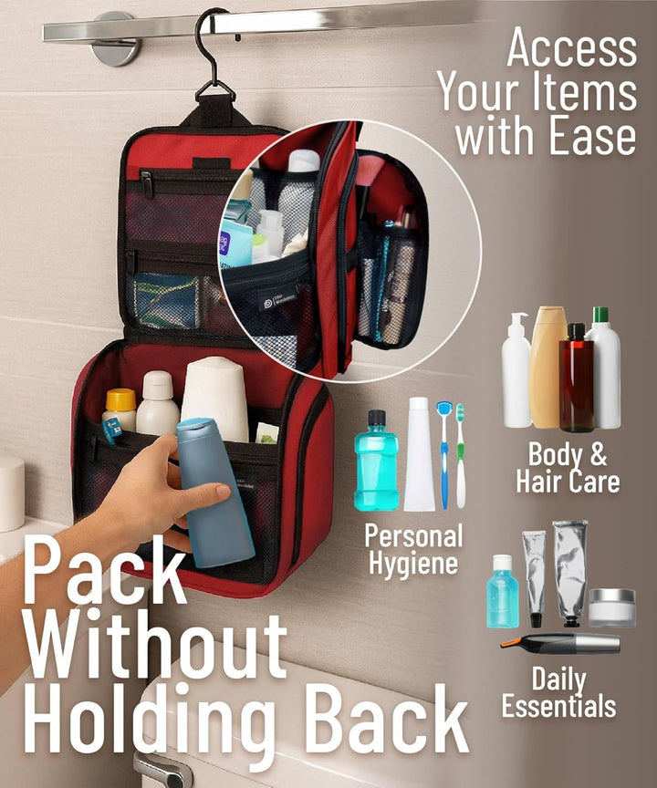 D&D - Kulturbeutel zum Aufhängen – Designer-Reise-Organizer für Make-up und Toilettenartikel für Dam
