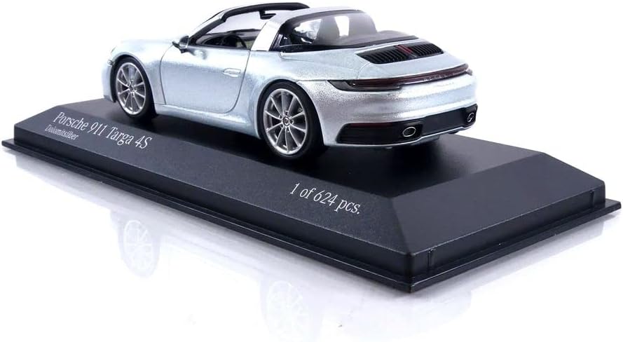 Minichamps 410069560 1:43 Porsche 911 (992) Targa-2020-Silver Collectible Miniature Car, Silber