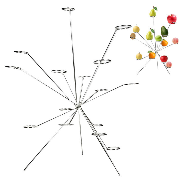 Exploded Fruit Bowl, Legierung Obstschale, 360° Belüftetes Fruit Bowl, 30×18 Cm Obstschale Modern, D