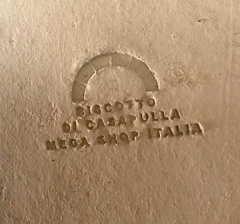 Megashopitalia Casapulla Keks aus feuerfestem Stein für Pizzaofen Saputo Made in Italy (L 40 x B 40