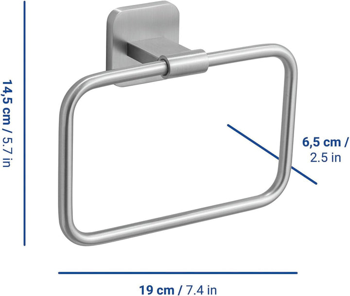 WENKO Turbo-Loc® Handtuchring ohne Bohren für die Wand