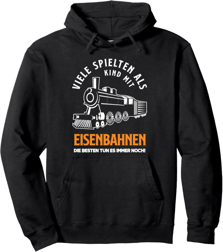 Lokführer Kindheit Modelleisenbahn Beruf Lustiges Zugführer Pullover Hoodie