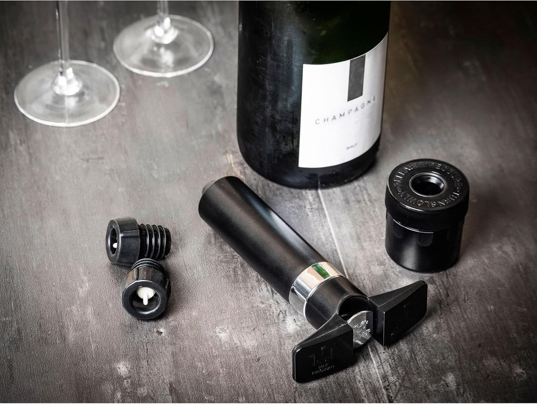 PEUGEOT - Epivac Duo - Vakuumpumpe + 2 Weinverschlüsse und 1 Champagnerverschluss - Zur Konservierun