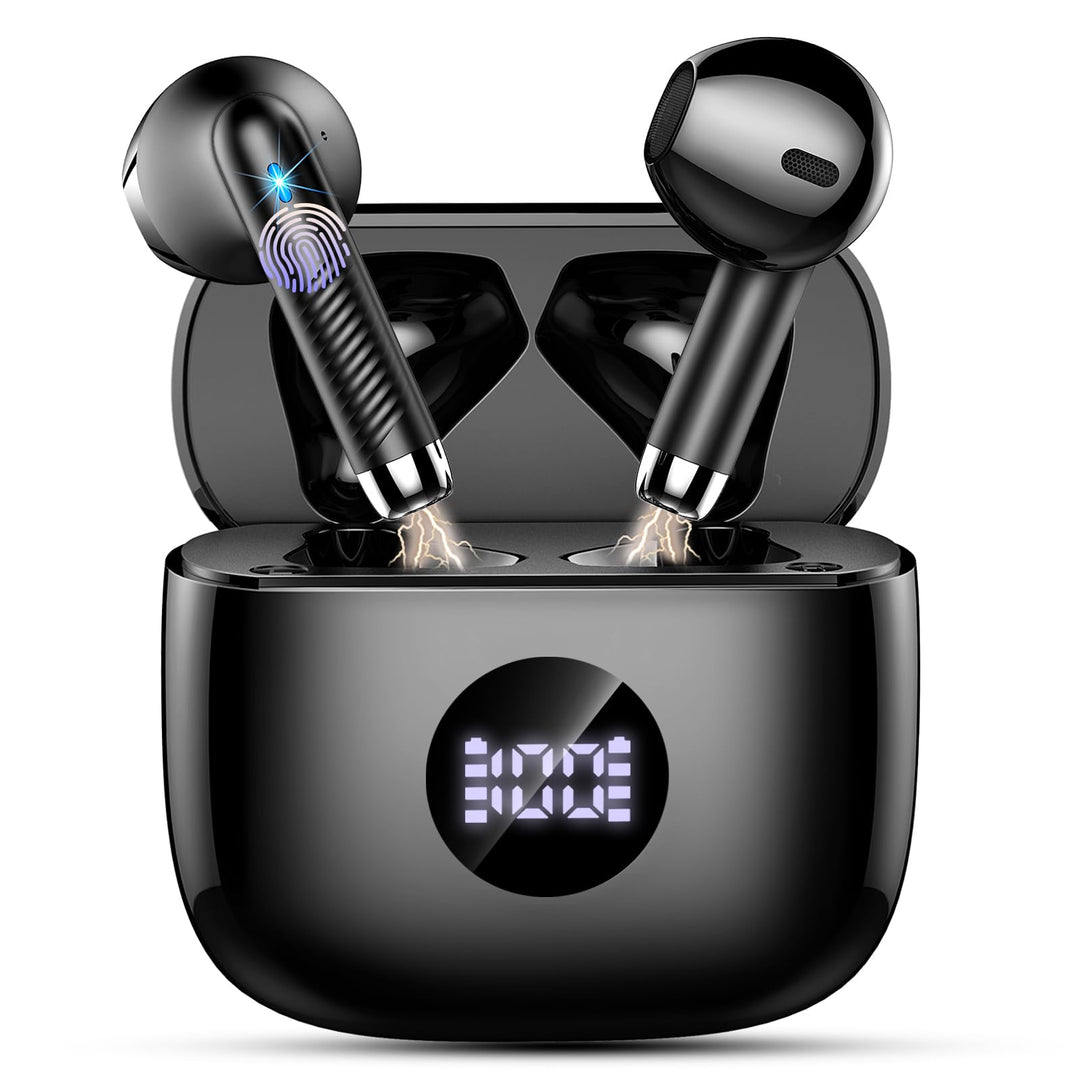 Kopfhörer Kabellos Bluetooth 5.4, Bluetooth Kopfhörer HiFi Stereo mit 4 ENC Noise Cancelling Mic, 40