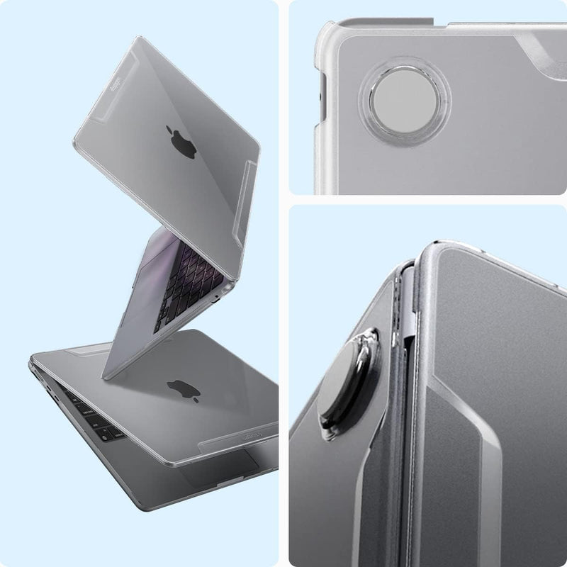 Spigen Thin Fit Hülle Case kompatibel mit MacBook Air M2 Chip A2681 13.6" Zoll 2022 - Transparent