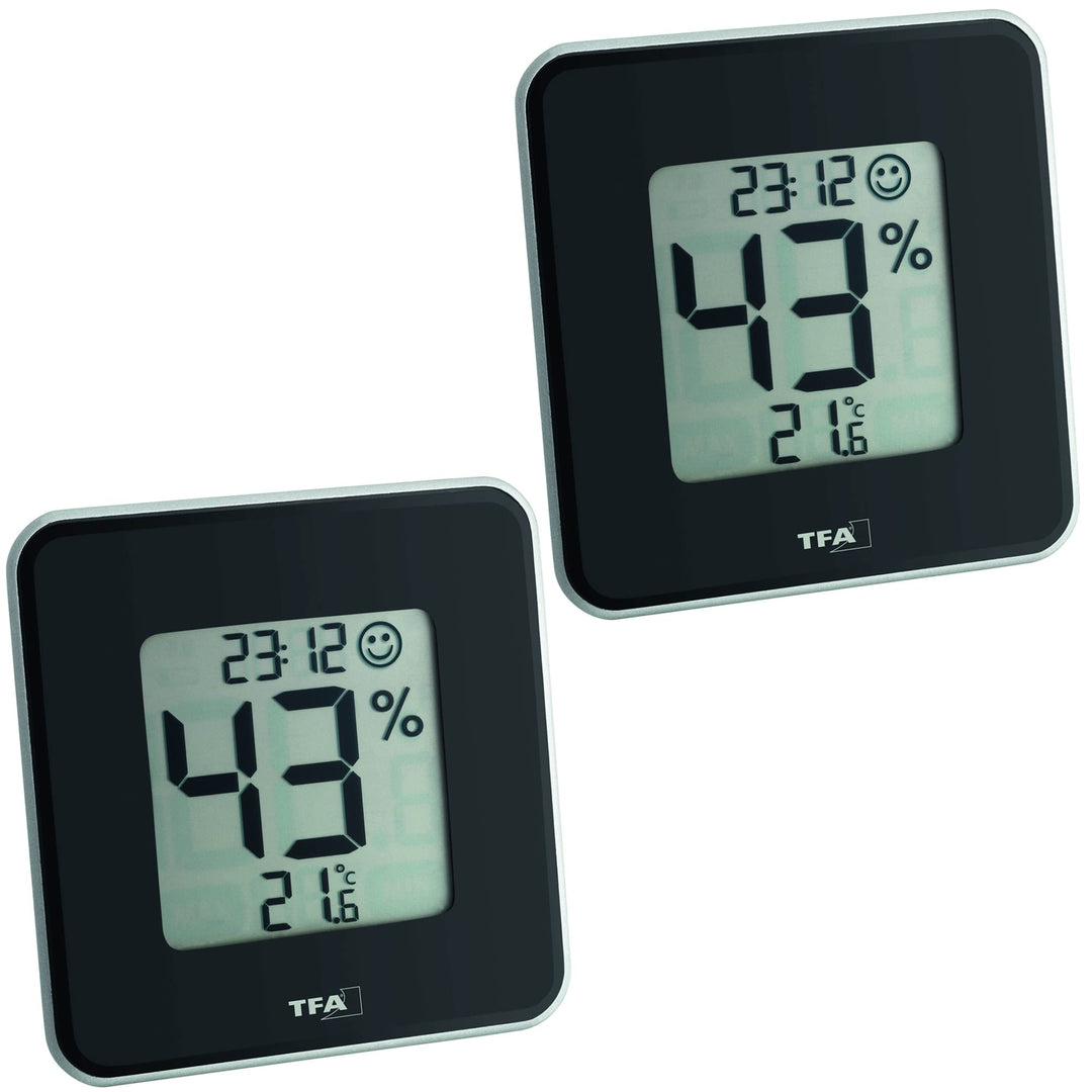 Sparset Thermo-Hygrometer TFA 30.5021 Style (2 x schwarz)