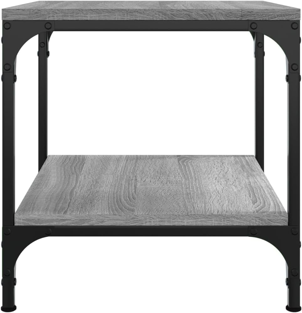 vidaXL Couchtisch Grau Sonoma 50x50x40 cm Holzwerkstoff