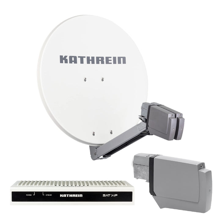 Kathrein CAS 80 Sat-Antenne weiss (we) - 8 Teilnehmer über SAT-IP 8 Teiln. SAT-IP Weiss, 8 Teiln. SA