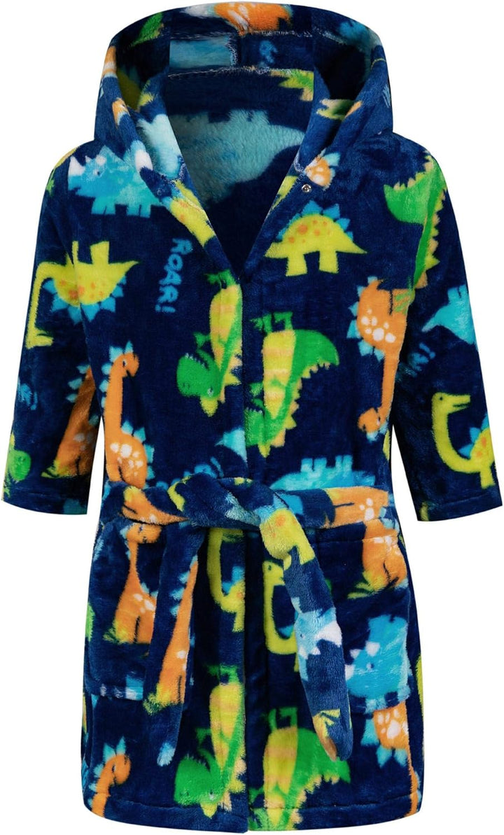 CROOUTN Bademantel Kinder mit Kapuze für Jungen Mädchen Bademäntel Morgenmantel kuschelig warmen und
