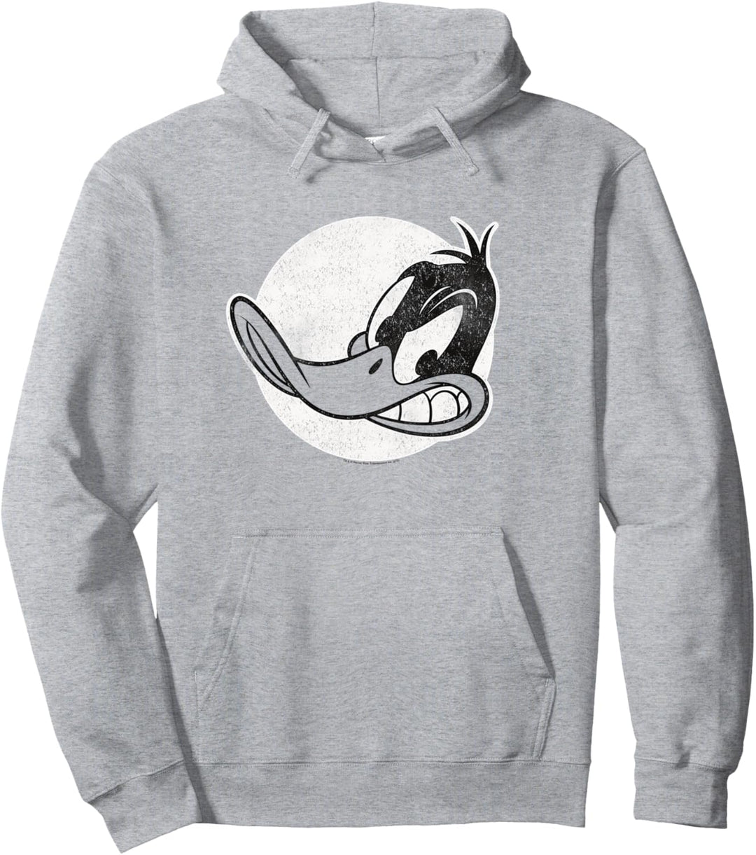Looney Tunes Daffy Duck Vintage Badge Pullover Hoodie