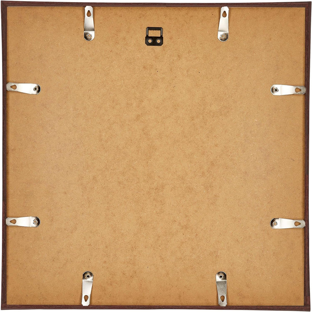 yd. Your Decoration - Bilderrahmen 25x25 cm - Braun - Bilderrahmen aus Kunststoff mit Antireflex Kun