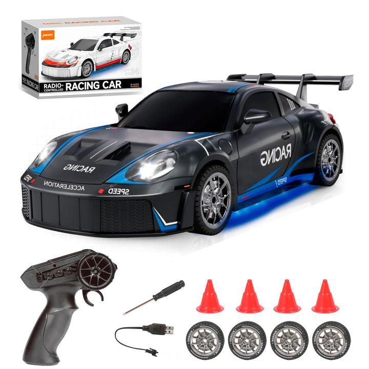 Ferngesteuertes Auto 1:24 Scale Drift Car 4WD 2.4GHz RC Drift Auto 20KM/H Hohe Geschwindigkeit Rennw