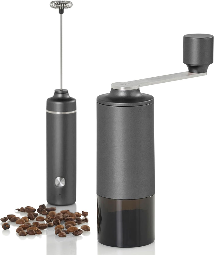 AdHoc MC11 Kaffeemühle Moro | Manuelle Mühle mit CeraCutXL Keramikmahlwerk & DirectDrive-Kurbel | St