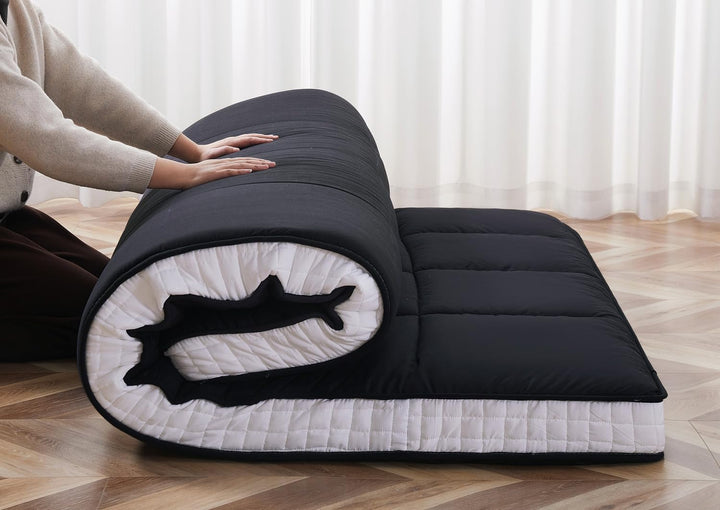 Futon Matratze 153x203cm Klappmatratze - 10cm dick Japanische Klappmatratze, Futon Gästebett, Bodenm