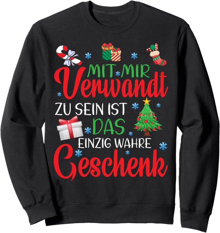 Weihnachten Witziger Spruch Familie Lustig Frohe Weihnachten Sweatshirt