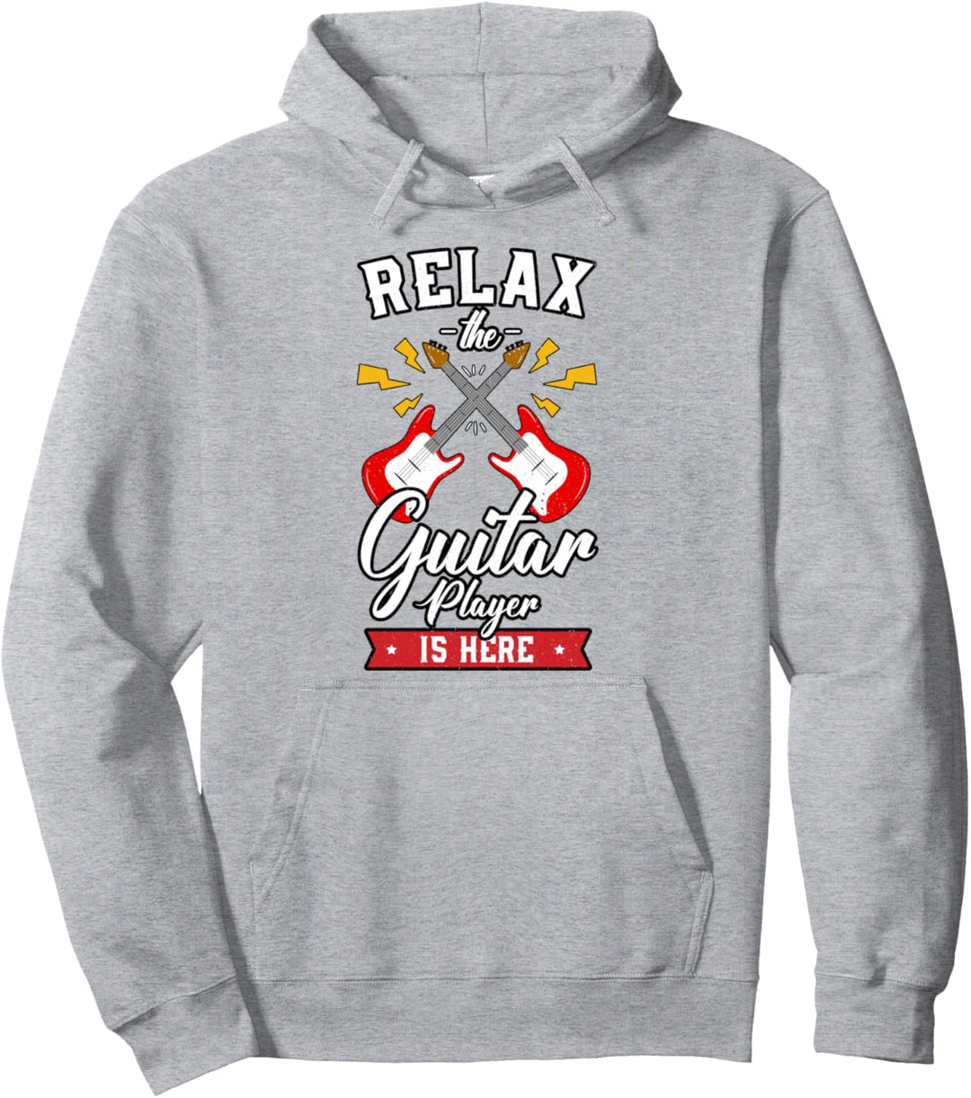 Lustige Gitarre als fröhliches Vintage-Musikgeschenk Pullover Hoodie