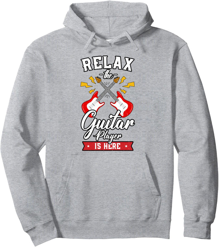Lustige Gitarre als fröhliches Vintage-Musikgeschenk Pullover Hoodie