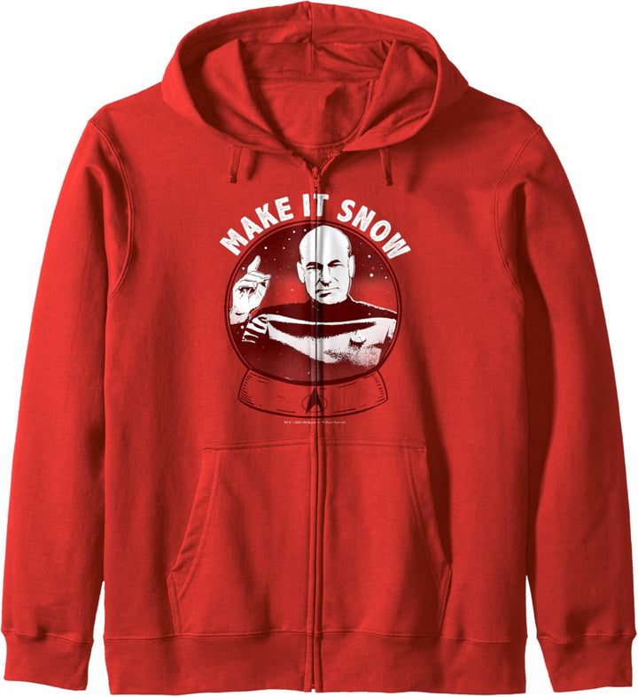 Star Trek: The Next Generation Captain Picard Make It Snow Kapuzenjacke