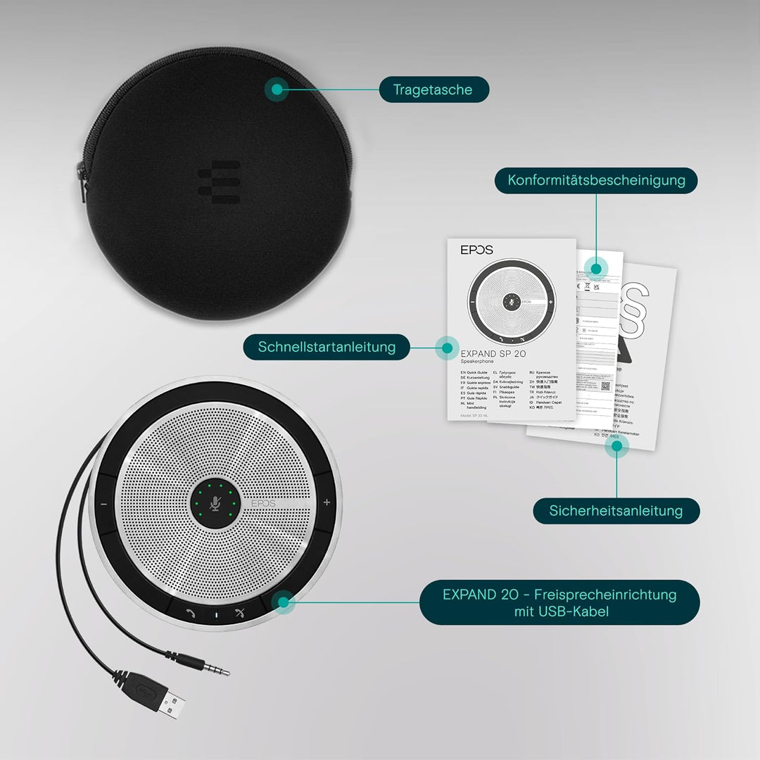 Sennheiser Speakerphone SP 20 ML Single, Single