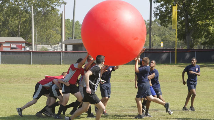 GYMNIC Mega Gymnastikball 180 cm Durchmesser rot - rot, 180 cm Durchmesser rot - rot