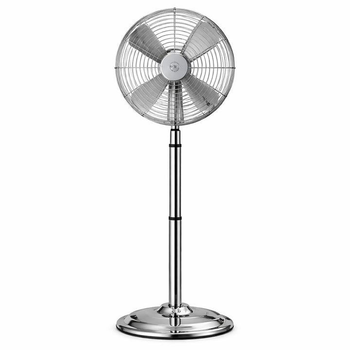 3 Stufen - Ø 45 cm Ventilator - Bodenventilator aus Metall – leistungsstarker Standventilator mit me