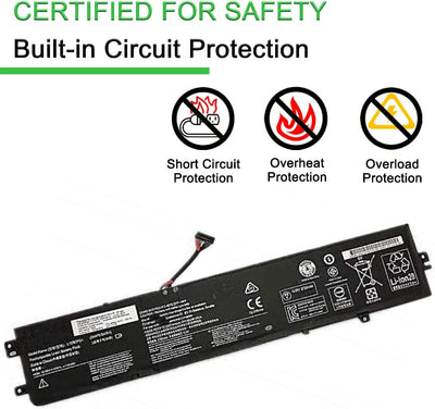 XITAIAN 10.95V 45Wh 4110mAh L16M3P24 3ICP6/54/91 Ersatz Laptop Akku für Lenovo Ideapad Savior R720 X