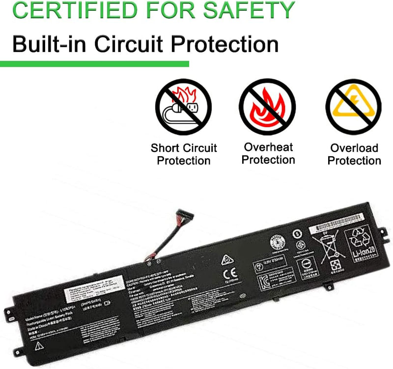 XITAIAN 10.95V 45Wh 4110mAh L16M3P24 3ICP6/54/91 Ersatz Laptop Akku für Lenovo Ideapad Savior R720 X