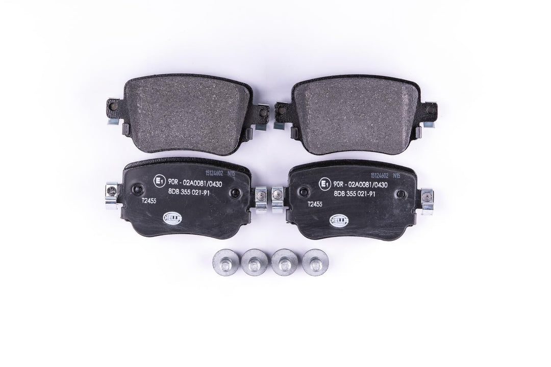 HELLA PAGID 8DB 355 021-911 Bremsbelagsatz - T2455 - Dicke/Stärke: 17.5mm - Bremssystem: TRW - nicht