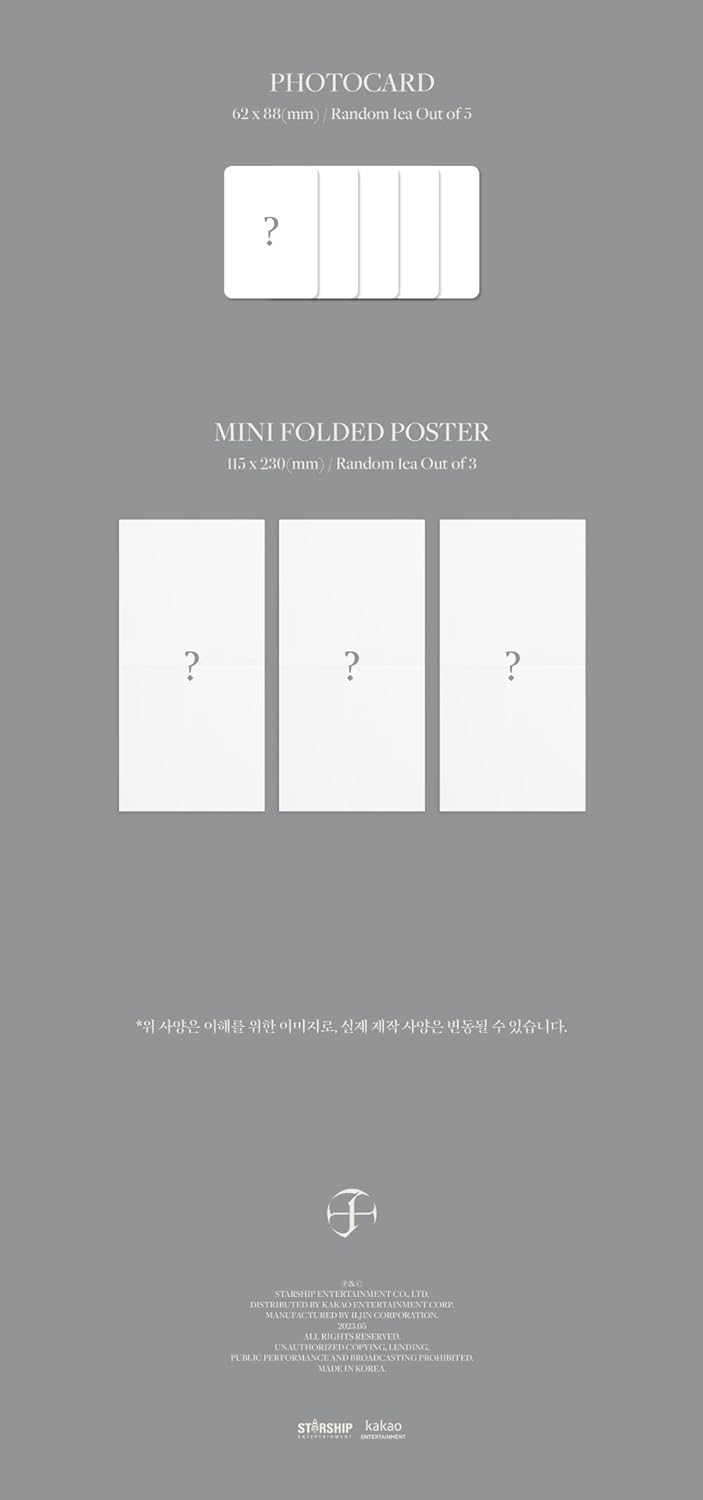 JOOHONEY Jooheon - 1st Mini Album LIGHTS (Jewel Ver.) CD (3 versions SET), 3 versions SET