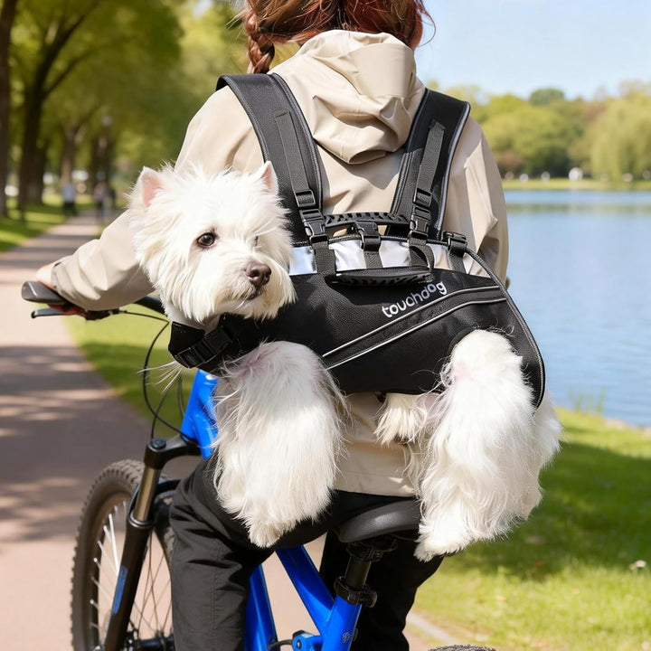 Dog Backpack Carrier for Large Dogs - Hands-Free Pet Travel Pack with 6-Point Safety System, Waterpr