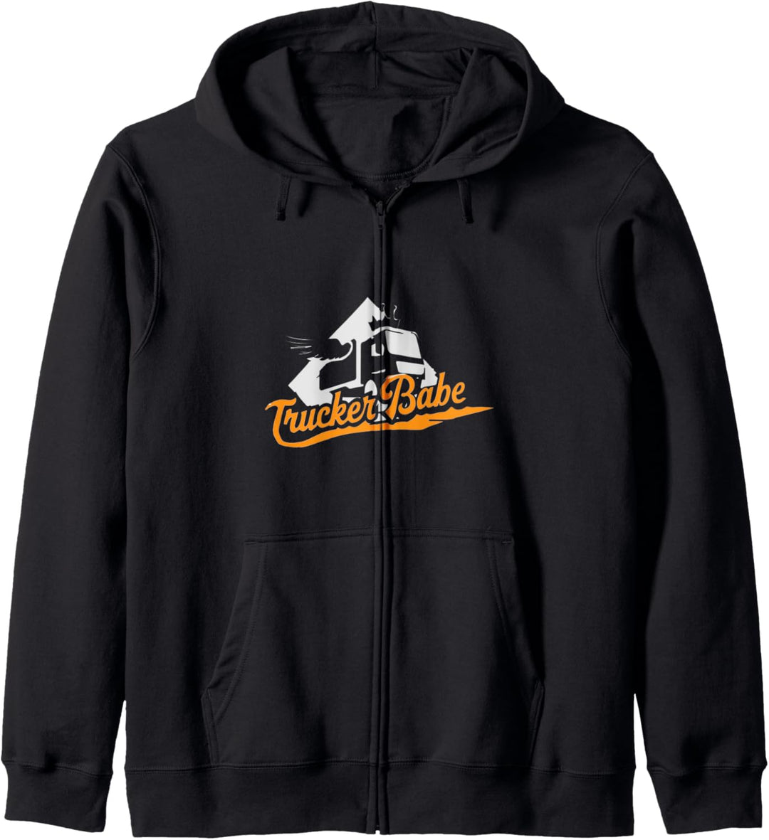 Trucker Babe - Damen Kraftfahrerin Geschenk lustiges Sprüche Kapuzenjacke