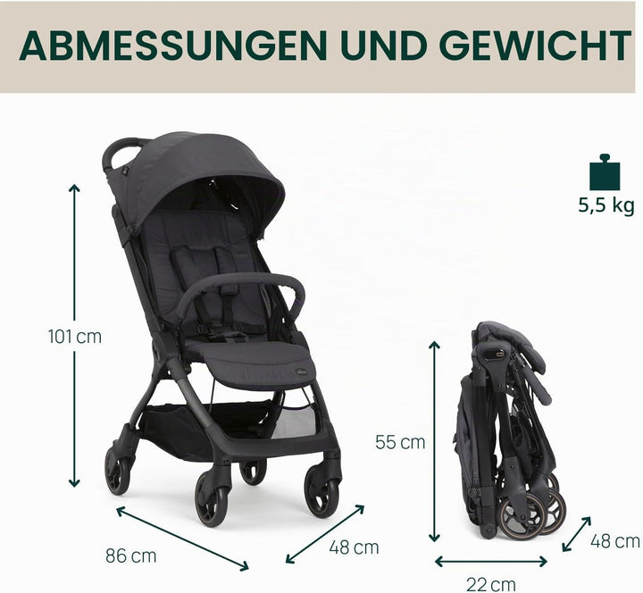 Chicco WE 2 Kinderwagen, leichter, faltbar, von 0 Monaten bis 22 kg, Reise-Kinderwagen, leichter Flu