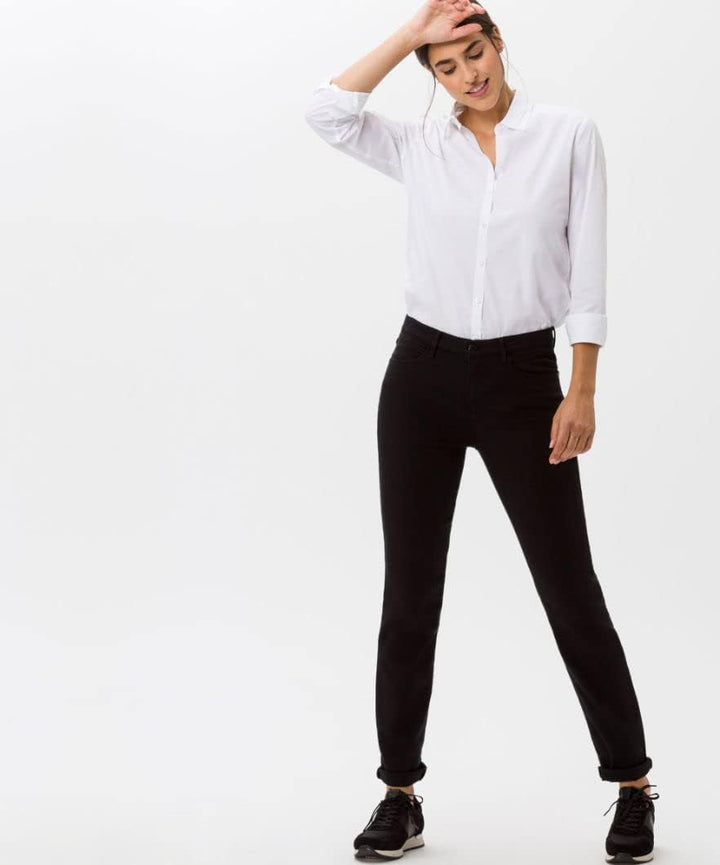 BRAX Damen Style Shakira in Innovativer Denimqualität Five-Pocket Jeans 26W / 32L Clean Black, 26W /