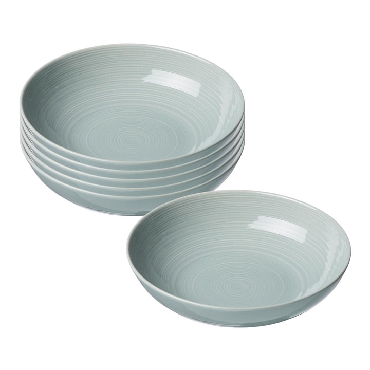 Ritzenhoff & Breker Suomi Suomi Suppenteller 4er Set, 20 cm, Tiefe Teller mit feinen & ausgeprägten