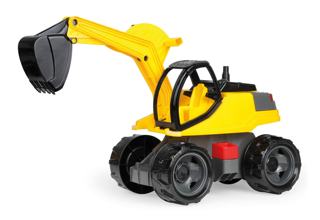 Lena 02141 Starke Riesen Bagger,Giga Trucks Sandbagger ca.80 cm gross, stabiler 360 Grad Schaufelbag