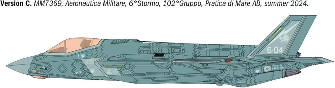 Italeri 2836 1:48 F-35A Lightning II (Beast Mode) - Modellbau, Bausatz, Standmodellbau, Basteln, Hob