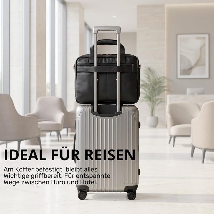 STILORD 'Experience' Vintage Lehrertasche Leder gross für Herren Damen XL Aktentasche Business Schul
