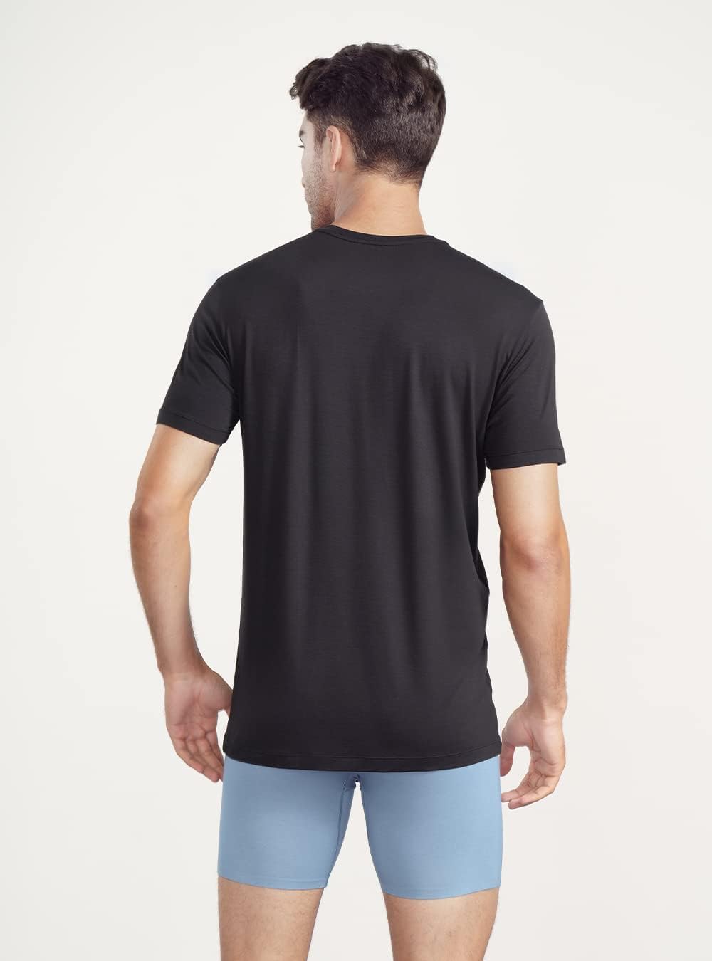 DAVID ARCHY Unterhemd Herren Atmungsaktive Tshirt Herren Slim fit Weich Kurzarm Shirt Basic Tshirt H
