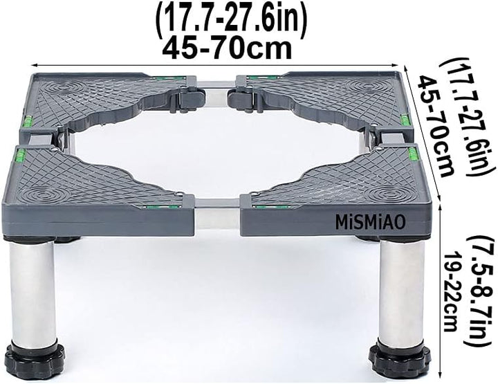 Waschmaschine Sockel MiSMiAO Untergestell für Kühlschrank 45-65cm Einziehbare Verstellbare Sockel fü