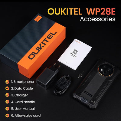 OUKITEL WP28E (2025) Outdoor Smartphone Android 14, 10600mAh Outdoor Handy Ohne Vertrag, 8GB +64GB/1