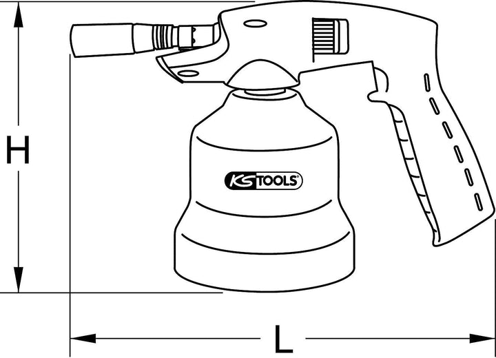 KS Tools 903.5904 Universal-Kartuschenlötgerät, Metall