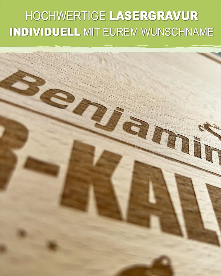 Unikatolo Bierkastensitz Trainerbank mit Name, Geschenkidee für Männer, Oktoberfest, Vatertag, Gebur