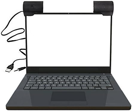 USB Mini Lautsprecher,Portable Laptop/PC Clip-on Lautsprecher Mit 3.5 mm Klinke(Schwarz)