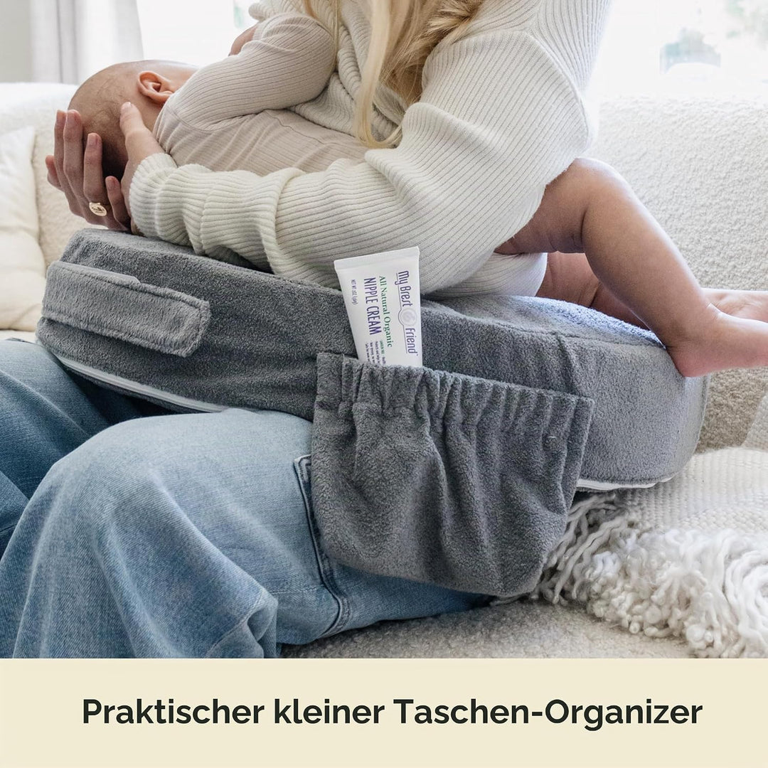 My Brest Friend Deluxe Nursing Pillow - Evening Gray by My Brest Friend