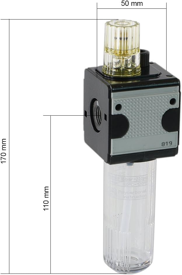 Micro-Nebelöler, bis 4700 l/min - Druckluftöler Wartungseinheit (G 1/2" - bis 4.700 l/min), G 1/2" -