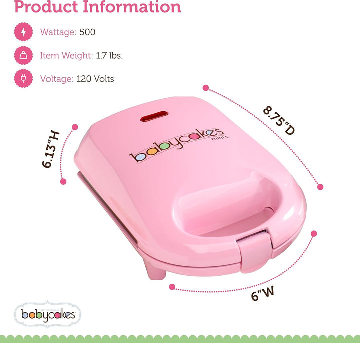 Babycakes Select Brands Mini-Muffin-Backblech für Geburtstage, Partys und mehr – Antihaftbeschichtun